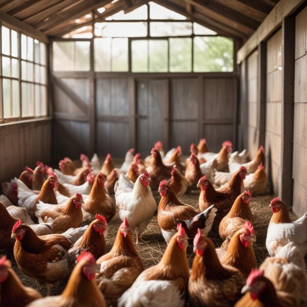 تقویت ایمنی مرغ‌های تخم‌گذار